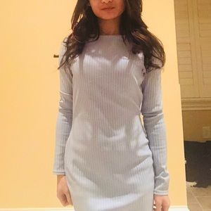 Sky Blue Bodycon Dress